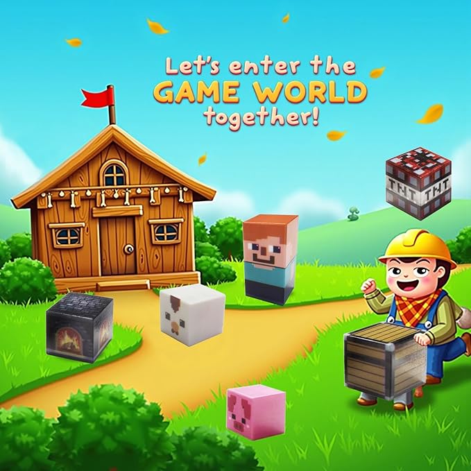 Magnetic Blocks Animals Magnet Cubes 100Pcs Montessori Building Block Sets STEM Sensory Construction Toys for Boys Girls Ages Kids 3-12 Birthday Party Gifts