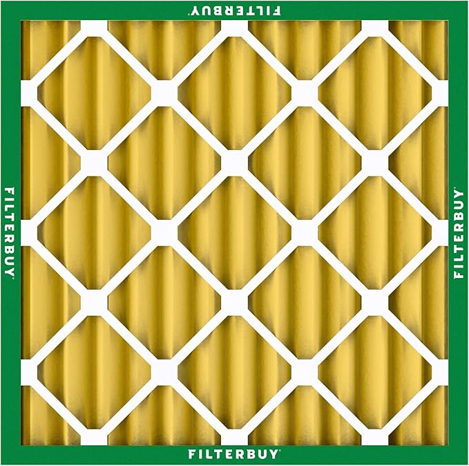 Filterbuy 18x18x2 Air Filter MERV 11 Superior Pet & Allergy Defense (12-Pack), Electrostatic Pleated HVAC AC Furnace Filters Replacement, Made in USA (Actual Size: 17.75 x 17.75 x 1.75)