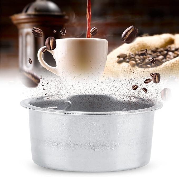 Coffee Filters Basket, Stainless Steel Coffee Filter Fit Reusable Basket Strainer Portable Brewers Extraction for Most Makers
