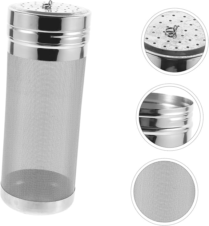 Stainless Steel Hop Filter with Lid for Home Brewing Strainer Portable and Lightweight Beer Filtering Tool Easy to Clean for Maximum Flavor Extraction