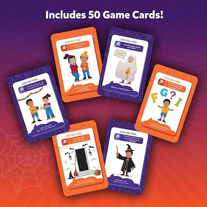 Skillmatics Card Game - Found It Halloween Scavenger Hunt, Educational Learning Toys, Perfect for Indoor or Outdoor Play, Classrooms, Party Games, Gifts for Kids and Families, for Ages 4, 5, 6, 7