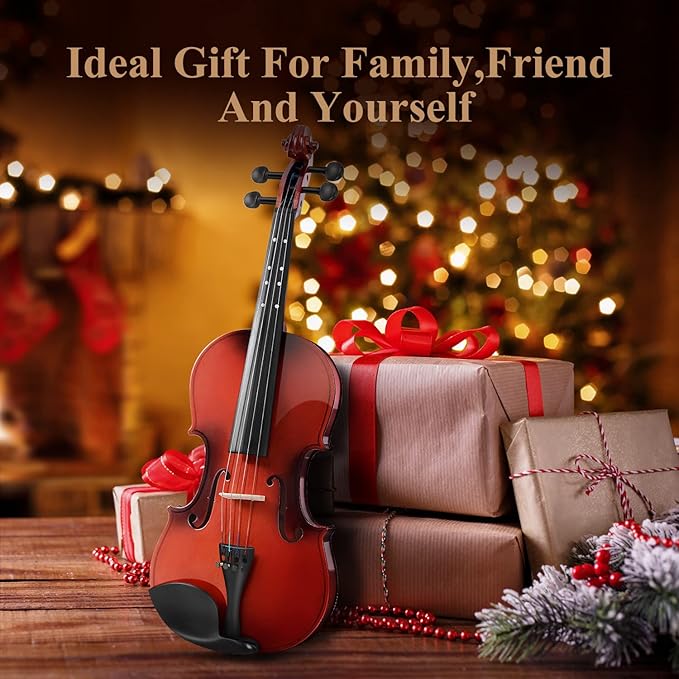 Eastar 3/4 Violin for Beginners, Violins Kit for Student, Fiddle with Hard Case, Rosin, Shoulder Rest, Bow, and Extra Strings (Imprinted Finger Guide on Fingerboard)