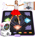 FWFX Dance Floor Games Mat for Kids, Rechargeable Light up Electronic Exercise Toy with Bluetooth for Boys and Girls, Ideal Christmas and Birthday Gift for Kids Ages 3 to 12 (Multicolored)