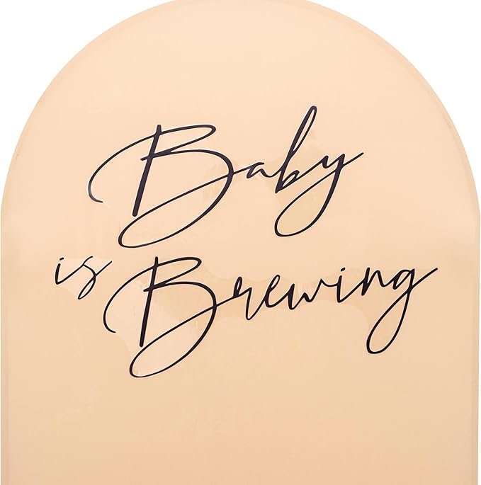 Baby is Brewing Wall Decal - Baby Shower/Gender Reveal/Birthday Party Decoration Supplies Wall Stickers,Beer Brewing Theme Stickers, Brewing Sign Balloon Arch Backdrop and Party Backdrop Decals