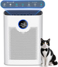 Air Purifiers for Home Large Room up to 3000 ft², VNIUP H14 True HEPA Air Purifier for Bedroom, PM 2.5 Display Air Quality Sensor Air Cleaner for for Whole Home Dorm Room Bedroom Office, ZQA-8000A