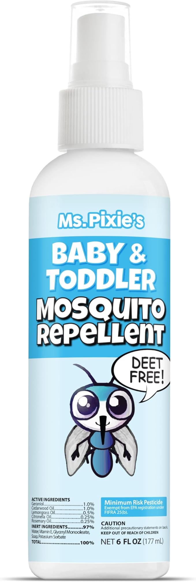 Ms. Pixie's Baby & Toddler Mosquito Repellent 3oz