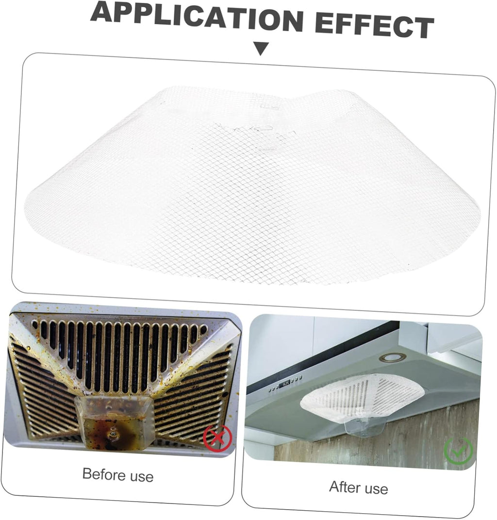 10PCS Durable Range Hood Filter Net Kitchen Replacement Practical Bowl Shaped Oil Filter for Home and Restaurant Exhaust Fans