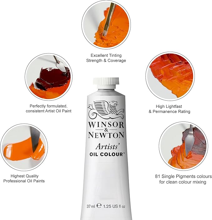 Winsor & Newton Artists' Oil Color, 200ml (6.75 oz) Tube, Terra Rosa