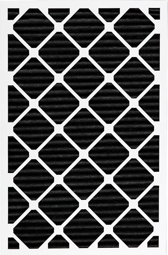Nordic Pure 20x30x1 (Actual Size: 19 5/8 x 29 5/8 x 3/4) Pure Carbon Pleated Odor Reduction Furnace Air Filters 2 Pack