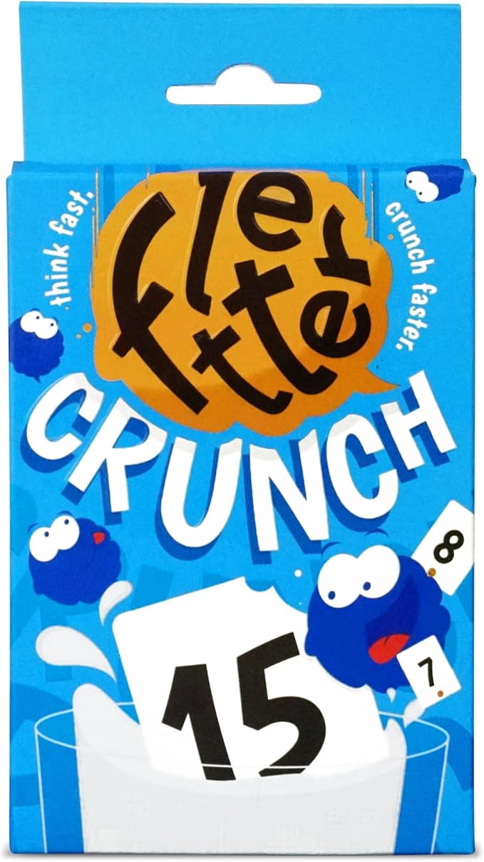 Card Game - Fletter Crunch, Educational Card Games for Kids, Fast-paced Fun for Family Game Night, Mental Math, Addition & Subtraction, Gifts for Kids Ages 8, 9, 10 Years