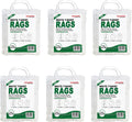 Premium White T-Shirt Cleaning Rags (4 lbs. Bag - Pack of 6) – White Cotton Rags for Cleaning, Staining, Painting, Oil, Grease & Dust Removal – Shop Rags Bulk for Multipurpose use