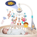 nicknack Baby Crib Mobile with Music and Light, Musical Nursery Mobile for Infants Newborn Gift 0-12 Months, Babies Bassinet Mobile with Remote Control