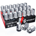 Sposuit M14x1.5 Lug Nuts - Replacement for 1999-2024 Chevy Silverado 1500, 2009-2024 Traverse, 2015-2024 Colorado, 2001-2024 Tah