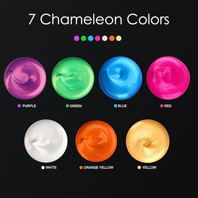 GOTIDEAL Iridescent Acrylic Paint Chameleon Purple Tubes(120ml, 4.1 oz) Non Toxic Non Fading,Rich Pigments for Painters, Adults & Kids, Ideal for Canvas Wood Clay Fabric Ceramic Craft Supplies