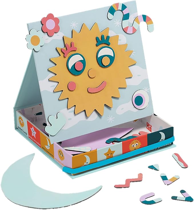 Manhattan Toy On-The-Go Making Faces 44-Piece Magnetic Travel Activity Toy for Kids 3 Years and Up