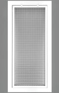 HVAC Premium 10" x 26" Cube Core Eggcrate Return Air Filter Grille for 1" Filter - Aluminum - White [Outer Dimensions: 12.5"w X 28.5"h]