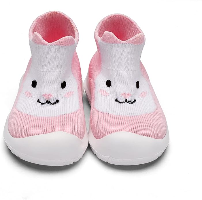 Engtoy Baby Shoes & Socks - Non-Slip Breathable Slippers with Soft Rubber Sole - Baby Boys & Girls Slip On Sneakers
