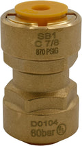 Supplying Demand SB1 7/8 Inch Quick Connect HVAC Brass Coupler Fitting
