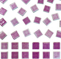 50 Pieces Purple Red Mosaic Tile for Crafts 1" Ceramic Tile Assorted Colors Square Ceramic Mosaic Project Supplies for Photo Frame Mosaic Stepping Stones Bath Old Pool Furniture Decor