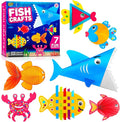 Arts and Craft Kit for Toddlers Ages 3, 4, 5 Years - Create 7 Fun Fish Characters