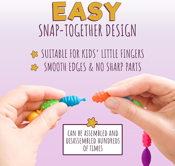 Orian Pop Beads Jewelry Making Kit for Girls, 550+ Piece Set for Girls Ages 3 and Up,Colorful Snap Beads,Bracelet,Necklaces and Rings Unicorn Gift Bag