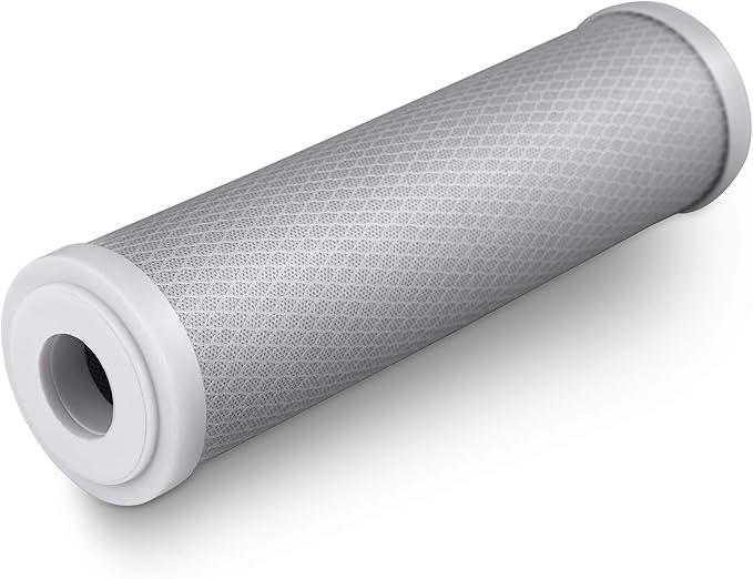10 Standard Coconut Shell Block Carbon & 10 Four Layers of Filtration Polypropylene Sediment 5 Micron 2.5"x 10" Water Filter Cartridges Universal replacement for Reverse Osmosis & Standard 10” Housing