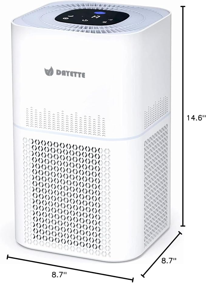 HEPA Air Purifiers for Home Large Room Up to 2200ft², Air Purifiers for Bedroom with Air Quality Sensor, H13 True HEPA Filter Remove 99.97% of Dust, Allergies, Odor, Pets Dander, Smoke, Pollen