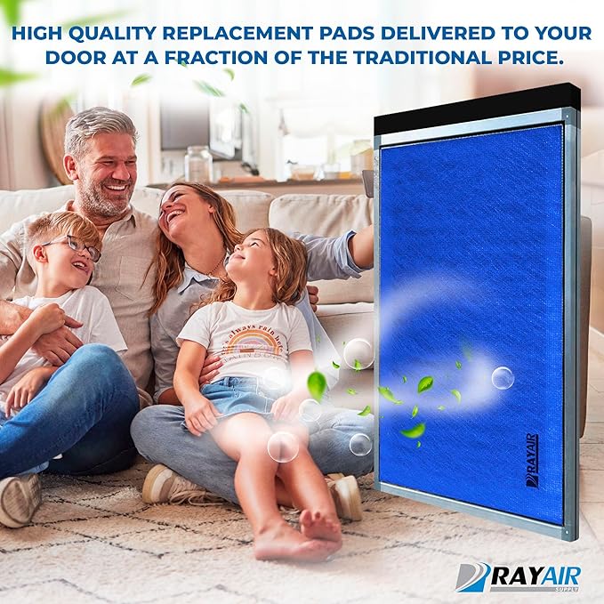 RayAir Supply 16x25 Replacement Filter Pads Compatible with Dynamic Air Cleaner 16X25 Refill (3 Pack), Made in USA