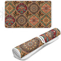 Folding Ironing Mat Heat and Steam Resistant Mandala Ironing Pad 32 x 16 Inch Foldable Iron Mat for Table Top Washer,Dryer,Large Iron Board Mats Irons Pad