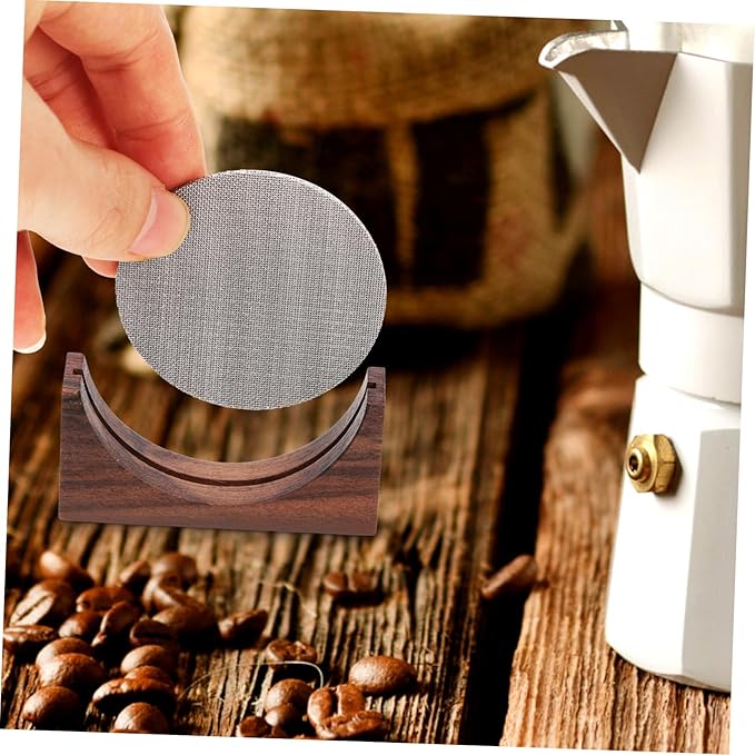 Luxshiny 5pcs Coffee Maker Filter Mesh Reusable Stainless Steel Screen for Optimal Coffee Extraction
