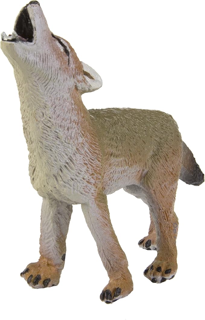 Safari Ltd. Coyote Pup Figurine - Lifelike 2.5" Model Figure - Educational Toy for Boys, Girls, and Kids Ages 1+