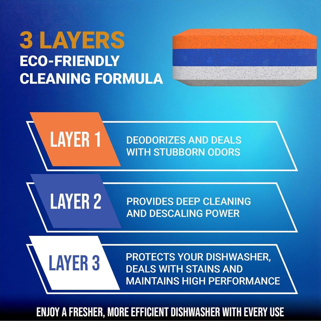 Washing Machine Cleaner Tablets Front Loader 28 Pack & Dishwasher Cleaner Deodorizer Descaler Tablets 28 Pack Bundle - 1 Plus Year Supply - Septic Safe Eco Friendly Formula