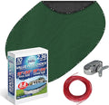 Winter Swimming Pool Cover for 15 ft x 30 ft Aboveground Oval Pool Size, Value Plus Choice Series, Solid Material, Color - Evergreen, Pool Cover Choice 321530-4CHOICE