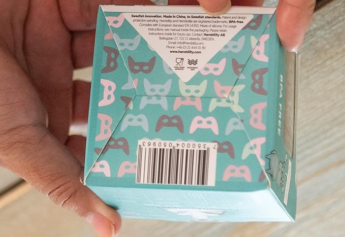 Herobility Double Anti-Colic Silicone Nipples, Baby Bottle Teats, Breast Like Shaped Nipples - Fits Herobility's & Eco Baby Bottles | Pack of 2 (Small Size)