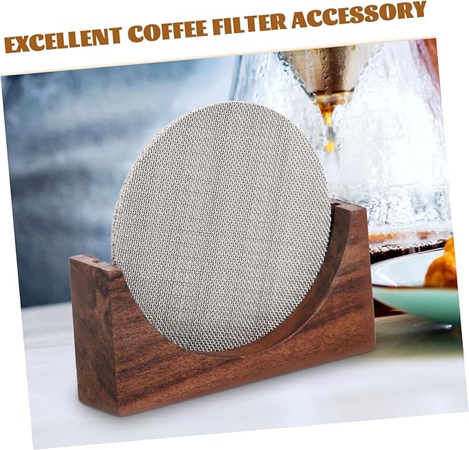 Luxshiny 5pcs Coffee Maker Filter Mesh Reusable Stainless Steel Screen for Optimal Coffee Extraction