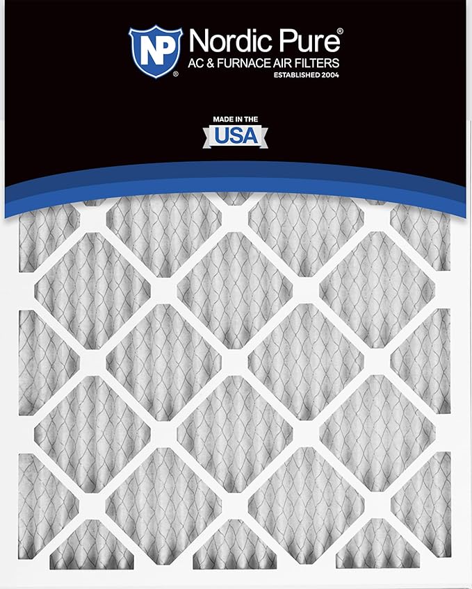 Nordic Pure 18x18x1 (Actual Size: 17 3/4 x 17 3/4 x 3/4) Pleated MERV 13 Air Filters 12 Pack