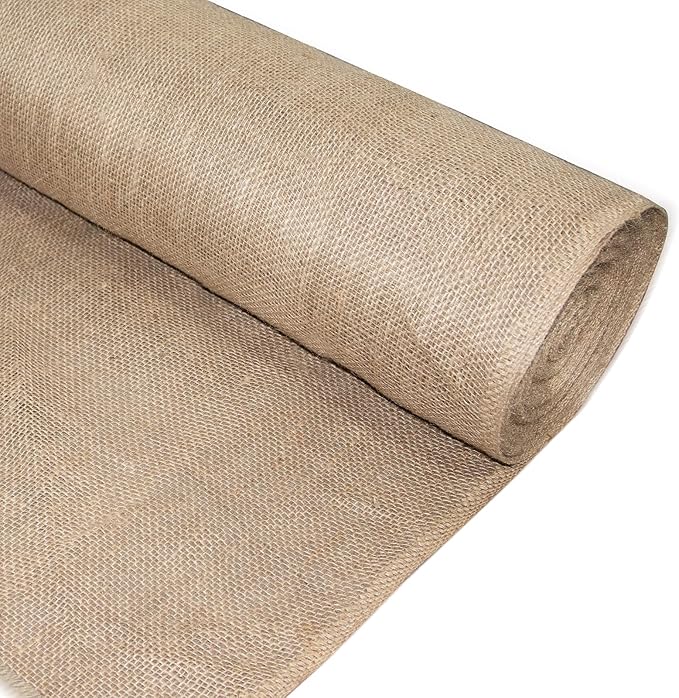 Garden Burlap Roll, 40" x 100 Feet Natural Jute Burlap Fabric Roll for Gardening Raised Bed Liners,Seed Cover,Edging,Weed Barrier,Aisle Runner Plant Cover Tree Protections (40" x 100 Feet)