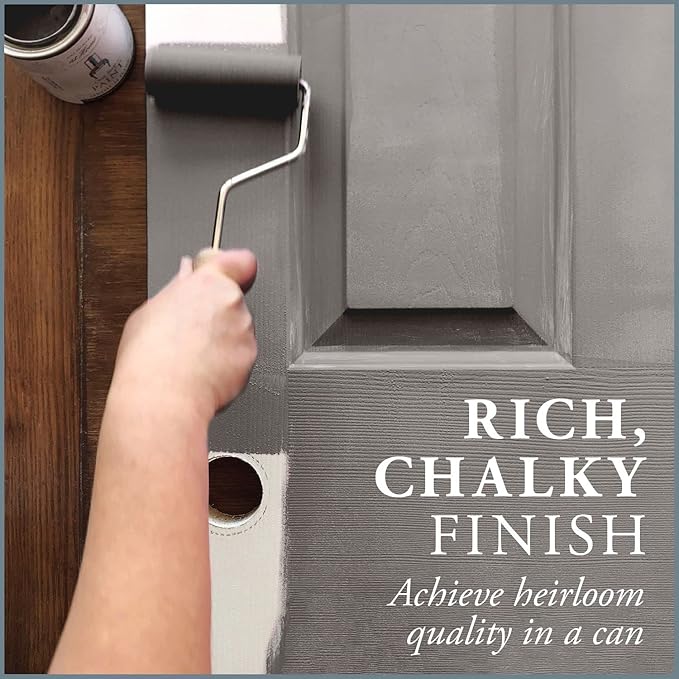 AMY HOWARD AT HOME Chalk-Based One Step Paint for Furniture, Cabinetry, Decor, Finish, and More | No Stripping, Sanding, or Priming | Medium Base | 16 Ounce | Selznick Grey