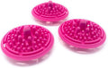 Paint Puck Paint Brush Cleaner (3-Pack, Pink) – Reusable Silicone Insert with Suction & Nubs for Cleaning Acrylic, Oil & Watercolor Brushes – Fits Cups for Classroom, Studio & Home Use