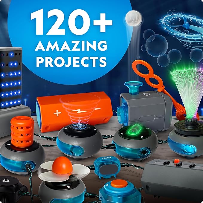 National Geographic Circuit Maker Kit - Electronics Kit for Kids with 120 Electrical Circuit Projects, Electric Circuit STEM Toy, Electronic Projects, Electrical Circuit Kit for Kids, Electricity Kit
