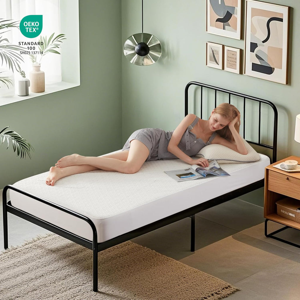 BEDLORE Waterproof Twin XL Mattress Protector, Noiseless Mattress Cover with Stretchable Pockets for 6-15 inches Mattress, Soft Breathable Mattress Pad College Dorm Size for Back to School (White)