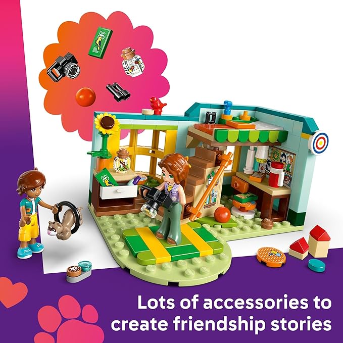 LEGO Friends Autumn’s Room Building Toy - Pretend Play Set for Kids, Girls and Boys, Ages 6+ - with 2 Minidolls, Bandit The Ferret, and Bird Figure - Gift Idea for Birthdays - 42646