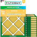Filterbuy 14x20x1 Air Filter MERV 11 Superior Pet & Allergy Defense (12-Pack), Electrostatic Pleated HVAC AC Furnace Filters Replacement, Made in USA (Actual Size: 13.50 x 19.50 x 0.75)