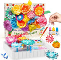 Kiditos Magic Flower Art Kit for Girls – DIY Blooming Flower Craft Kit with Color Drop Science Experiment | Creative Art & STEM Toy for Ages 6+
