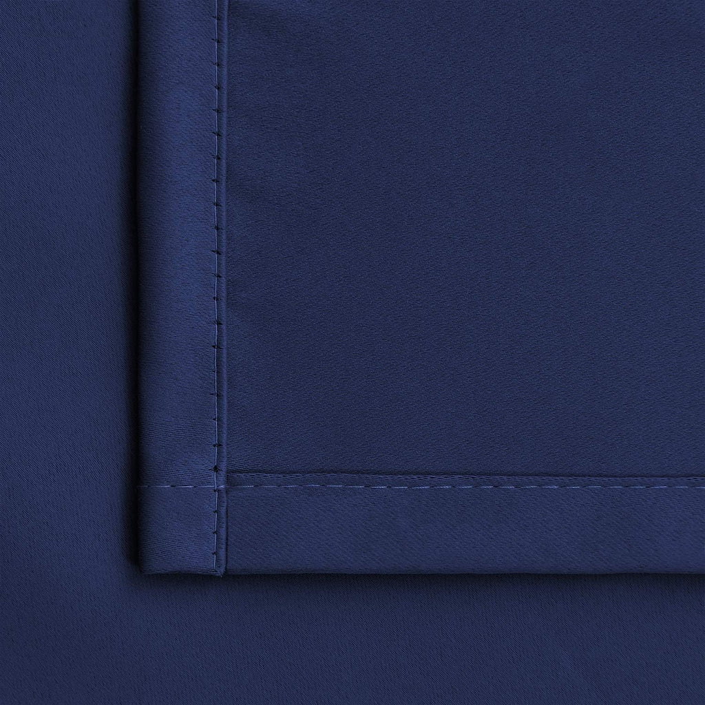 BGment Rod Pocket Blackout Curtains for Bedroom - Thermal Insulated Room Darkening Curtain for Living Room, 52 x 72 Inch, 2 Panels, Navy Blue