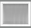 HVAC Premium 16" x 14" Cube Core Eggcrate Return Air Filter Grille for 1" Filter - Aluminum - White [Outer Dimensions: 18.5" x 14.5"]
