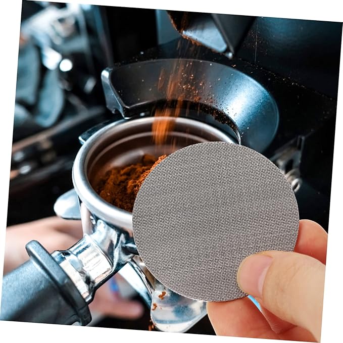 Luxshiny 2pcs Stainless Mesh Filter Basket Espresso Filter for Use Easy to Clean Design for Fine Extraction and Optimal Brewing