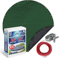 Winter Swimming Pool Cover for 28 ft Aboveground Round Pool Size, Value Plus Choice Series, Solid Material, Color - Evergreen, Pool Cover Choice 3228-4CHOICE
