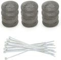 Washing Machine Lint Trap – Stainless Steel Hose Filter, Mesh Drain Catcher, Washer Sock Lint Remover, Rust-Free Snare Laundry Filter with Nylon Cable Ties, 29cmx6.5cm – 12-Pack
