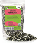 Horticultural Organic Vermiculite for Plants - Medium Grade - Natural Soil Additive for Gardening, Houseplants, Mushrooms, Potted Plants, Hydroponics, Terrariums (5 Quart)
